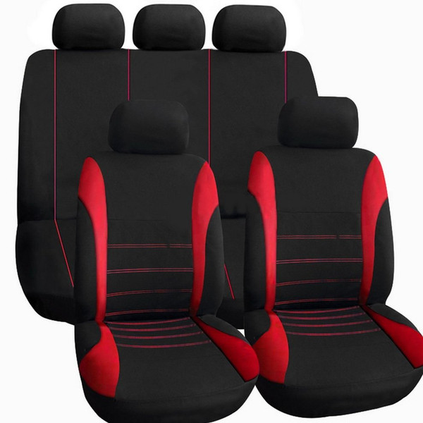 9 pcs Full Seat Cover Set Car Auto Seat Cover Low Front Back Set Easily Cleaned Universal Fit Most Car Vehicles Covers