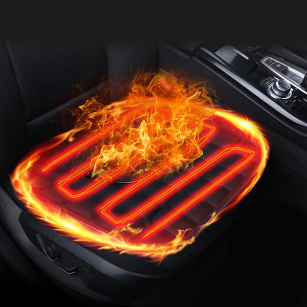 kongyide 12V Car Seat Heater Cushion Warmer Cover Winter Heated Warm High Low Temperature Car Auto Warmer Heated Seat Cover Pad