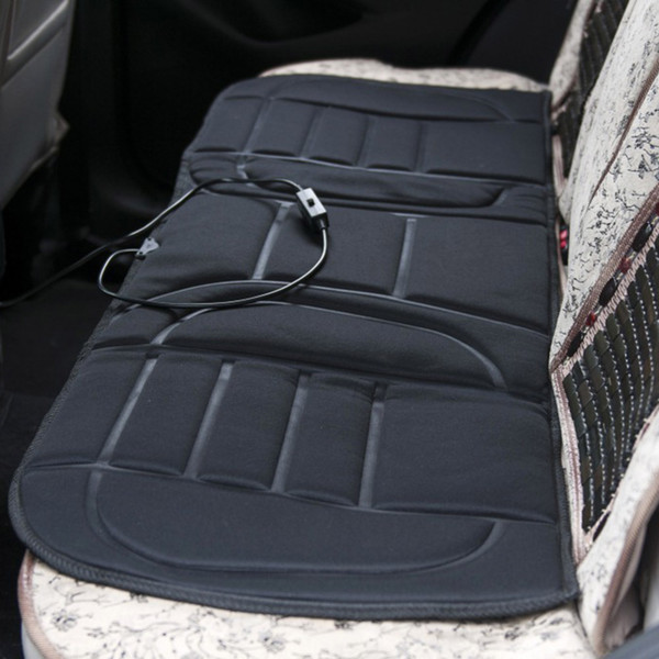 HLEST 12V Black Car Heated Rear Seat Cushion Warmer Cover Car Sets Heater Pad