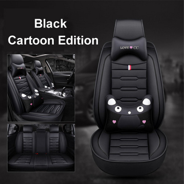 High Quality PU Leather Cartoon car seat cover For Ford mondeo Focus Fiesta Edge Explorer S-MAX Seat Cushion