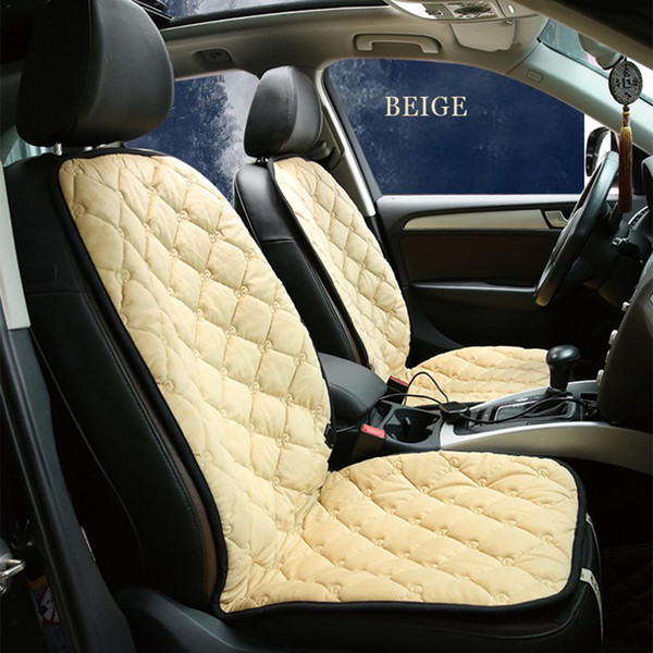 Universal DC 12V Car Seat Cushion Cover Seat Carbon Fiber Warmer Winter Heated Cover Intelligent constant temperature