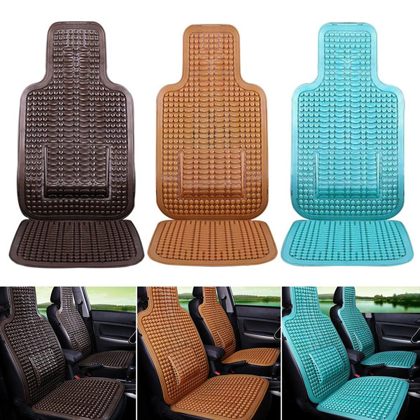 1Pc Summer Cool PVC Beaded Car Seat Cover Massage Car Seat Cushion with Waist