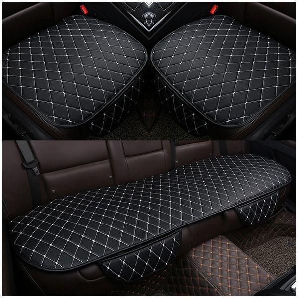 AUTO -1 sets PU Leather Car Seat Cover Pad for Auto Seat Cushion Protection Pad Mat