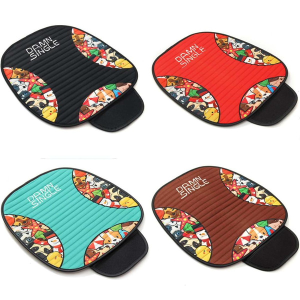 Car Cushion Summer Cartoon Front Row Car Cushion Four Seasons General No Back Seat Ice Silk Cooling Pad Covers NEW