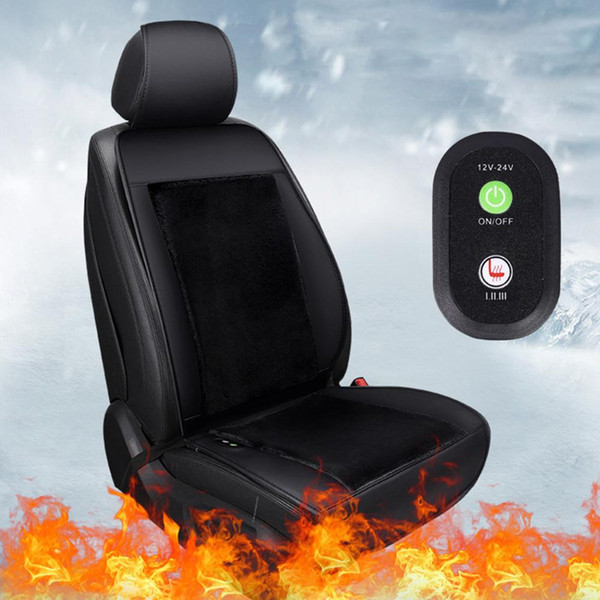 12V Universal Heated Car Seat Covers Heater Warmer Car Front Seat Heating Cushion Winter Cushion Driver Heated