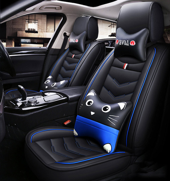 2020 New Cartoon Luxury Leather Car seat covers For BMW 1 3 5 series x1 x3 x5 x6 Accessories Protector Universal full Interior