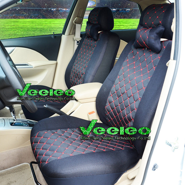 Veeleo Universal Seat Cover For TOYOTA Corolla Camry Rav4 Auris Prius Yaris Avensis With Silk Meterial+Logo+Wholesale+Free Shipping