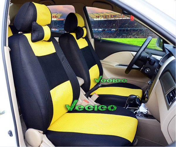 7 Colors Universal Seat Cover For SKODA Octavia Superb Rapid Fabia With Breathable Material +Airbag Compat+Logo+wholesale+Free Shipping