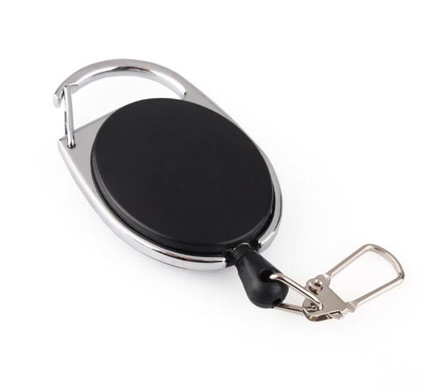 Outdoor Fly Fishing Tool Zinger Retractor originality Keychain Badge Holder Retractable Reel Recoil Carabiners Clip Key Chain Accessories