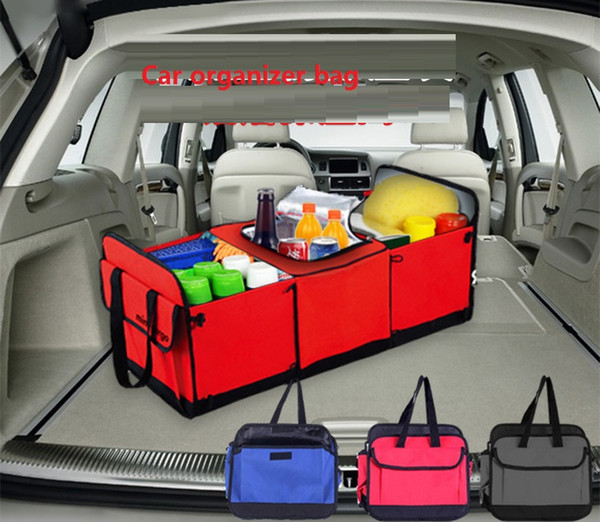 Car Boot Organizer Stuff Food Storage Bags trunk organiser Automobile Stowing Tidying Interior Accessories Folding Collapsible B1002-1