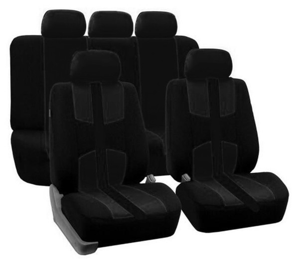 Universal Breathable seat covers 5 Seats Full Set Black Four seasons Cushion For Car Truck Suv