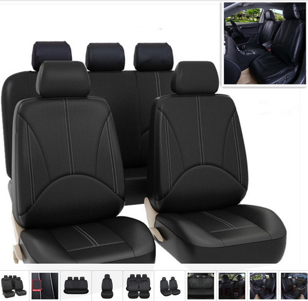 PU leather car seat covers four seasons all-purpose waterproof dust-proof available for most five-seater cars Automobile interior fittings