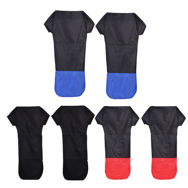 2Pcs Universal Car Seat Cover Front Oil Proof Auto Vehicle Protectors with Storage Bag Organizer for Most Automobiles Microbus