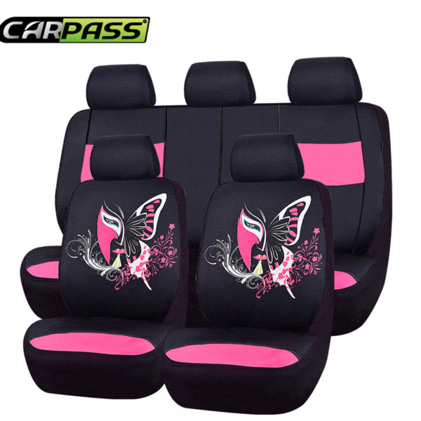 2018 New Fashion Chinese Face  Automobile Seat Covers Universal Car Styling Four Season Car Seat Covers Fit For 40/60 50/50