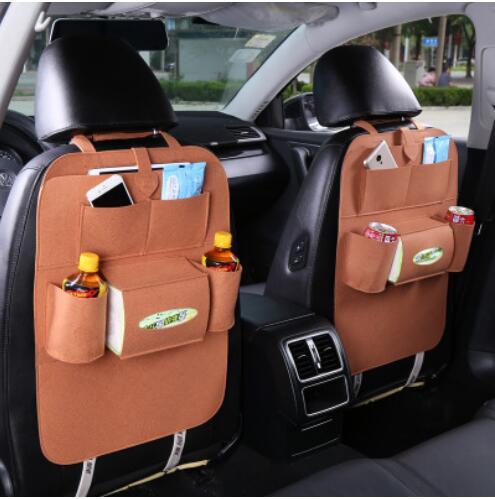 2x Multi-purpose vehicle bag Car Organizer Multi-Pocket Back Seat Storage Bag Phone Pocket Pouch for Books Tablet Mobile Drinks Tissue