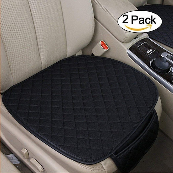 2Pcs Car Interior Seat Cover Front Seat Cushion Pad Mat Seat protector for Car Auto Supplies Office Chair-Universal Fit