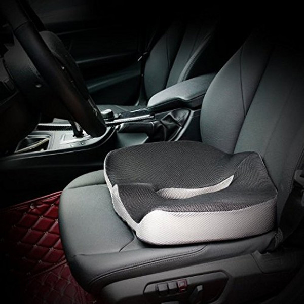 Comfort Coccyx Orthopedic Memory Foam Seat Cushion Office Chair Car Seat Back Cushion Tailbone and Sciatica Pain Relief Washable Cover