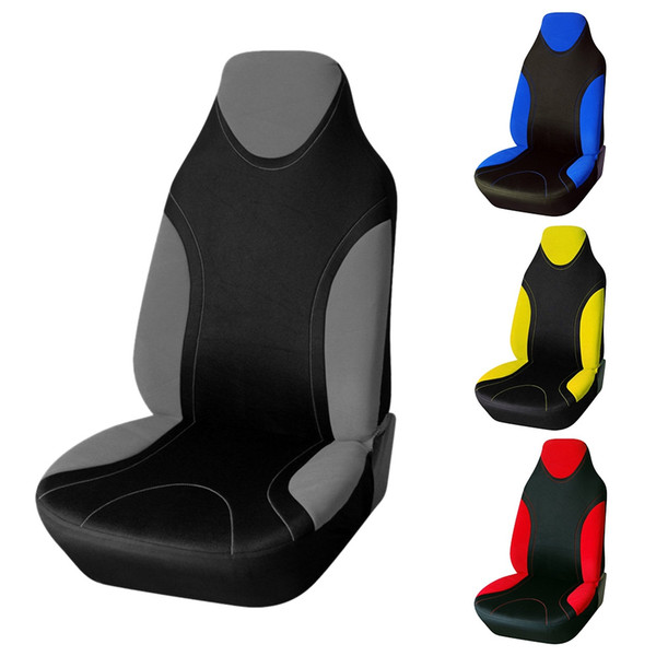 Universal Front Car Seat Cover Universal Automotive Seats Covers High Back Car Seat Protector Bucket Seat Blue Car-Styling