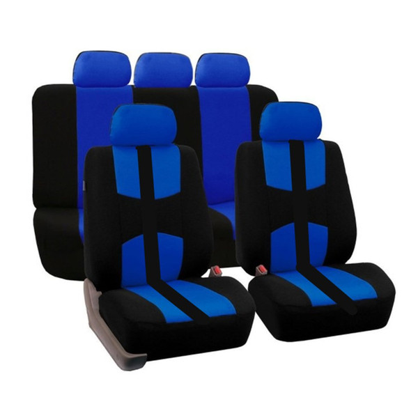 New 9pcs/set Car Front&Rear Seat Cover Car Styling Accessories Universal for Five-Seat Cars for All Four Seasons