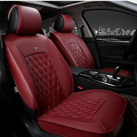 (6 colors) Luxury Leather car Seat Cover universal =sport car seat covers Whole Surrounded Car Seat cushion 5 seats