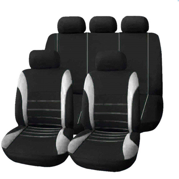 9pcs/ Set Universal Car Seat Cover Full Seat Covers Mesh Sponge for Crossovers Sedans Auto Interior Styling Decoration Protector