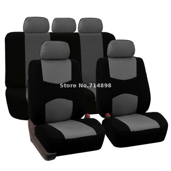 Carnong Car Seat Cover Universal jersey fabric full set light weight car interior accessory rear seat NOT DETACH auto seat cover