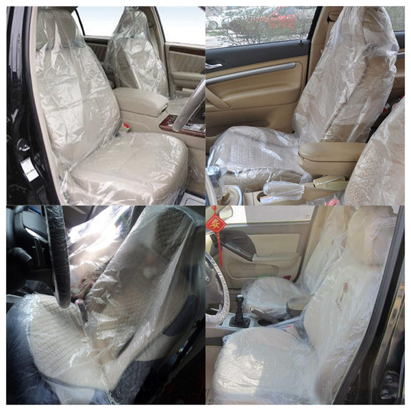 Car Disposable Plastic Soft Seat Cover Waterproof For BMW Car service seat cover 100pcs/set