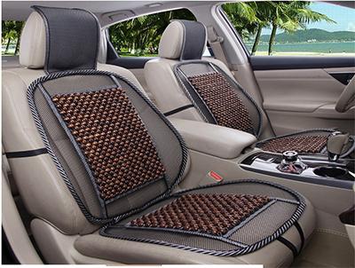 Auto Car Vehicle Wood Beaded Comfort Seat Cushion Cover with Net Board Cool and ventilate