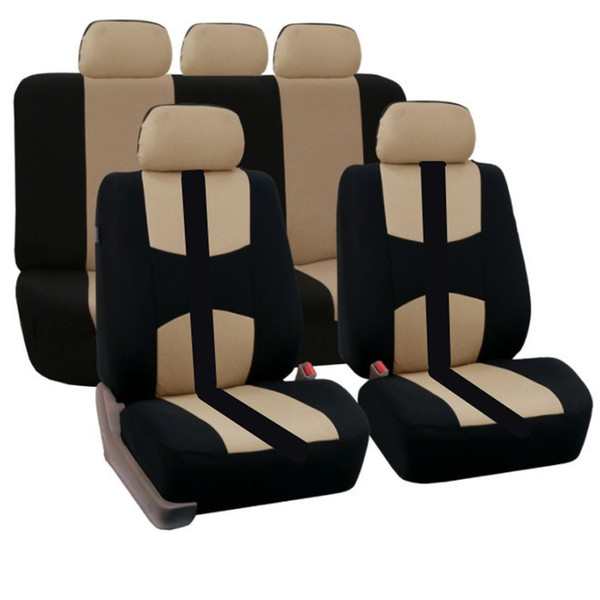 9 Set Full Car Seat Covers Universal Seat Cover For Automobile Seat Protector Car-Styling Interior Accessorie fit for catss