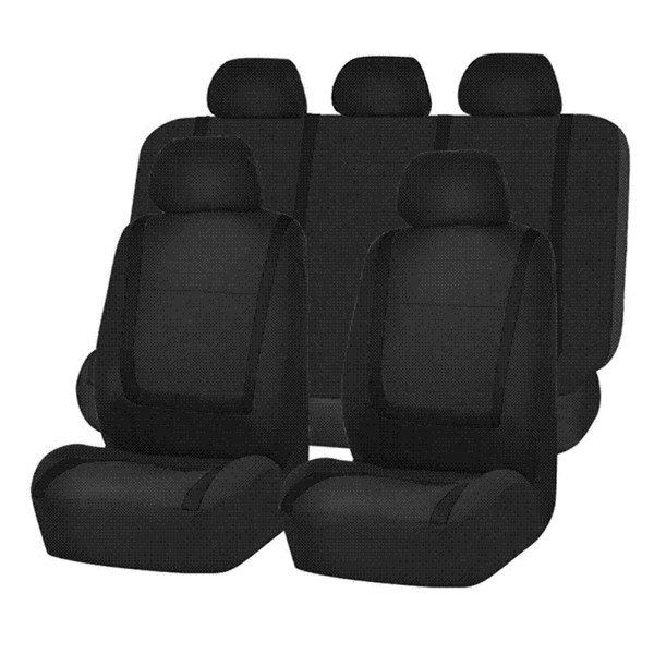 2018 New Universal Full Set Car Seat Cover Universal Fashion Jacquard Knitted Auto Seat Covers Car Interior Accessories