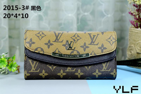 2019 New Louis
Vuitton
wallet free shipping bottoms long multicolor coin purse Card holder original women men classic zipper pocke