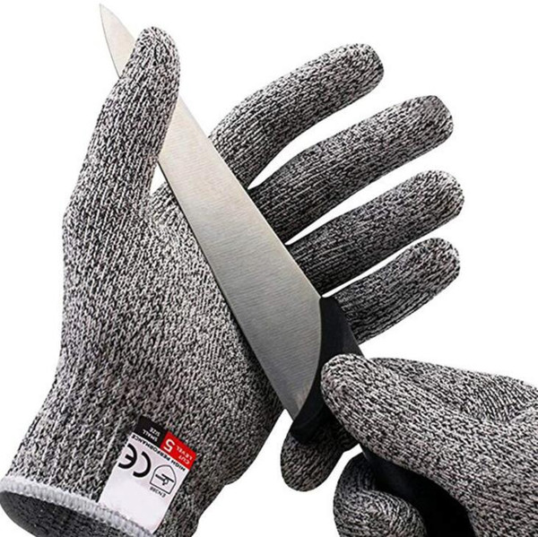 Tactical protective gloves HPPE Anti-cutting glove metal work safety gloves outdoor fishing hunting wearproof mittens chicken garden gloves