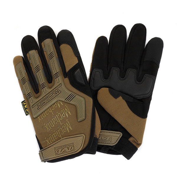2018 New Arrival Men Sports Gloves Fashion Full finger Tactical Gloves Male Anti-slip Riding Driving Gloves 422-2