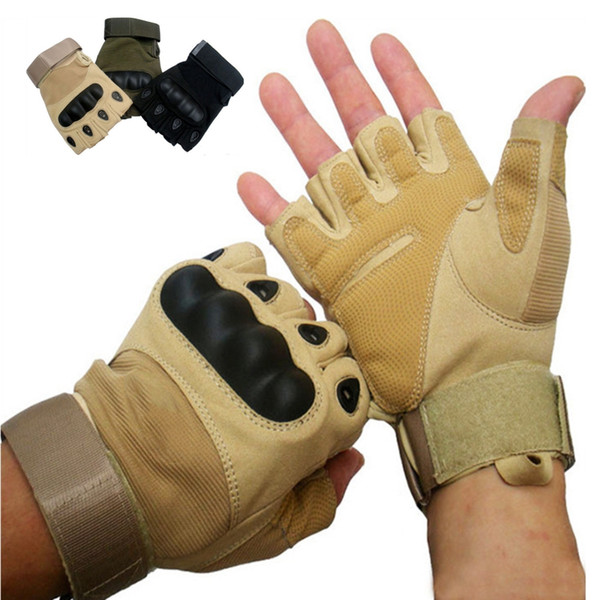 Tactical Gloves Rubber Hard Knuckle 1/2 Finger Light Assault Gloves Tactical Fingerless Outdoor Gloves Half Finger Gloves.