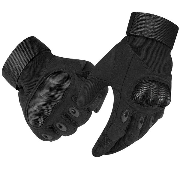 Tactical Gloves Touch Screen Rubber Hard Knuckle Outdoor Gloves for Motorcycle Paintball Airsoft Cycling Camping Full Finger