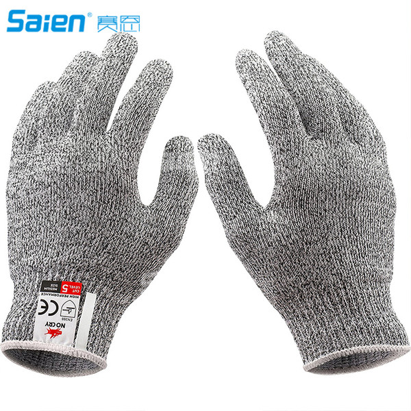 Cut Resistant Gloves-Food Grade Level 5 Protection, Kitchen Working for Cutting, Slicing and Wood Carving, 1 Pair
