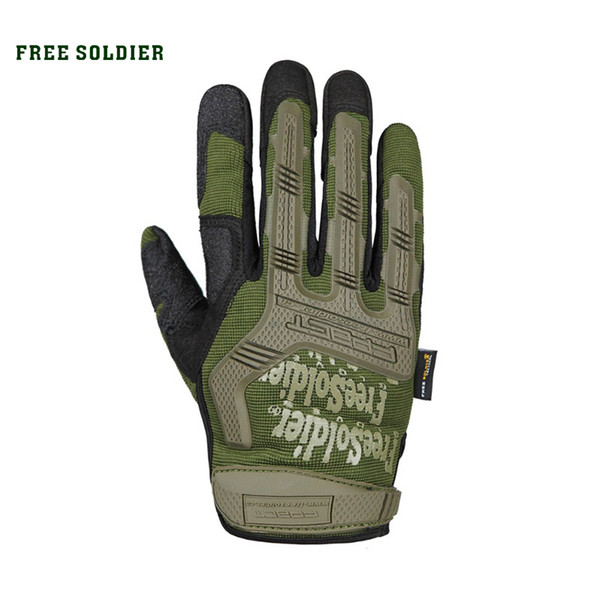 FREE SOLDIER outdoort hiking cycling training sport tactical gloves men full finger Wear non-slip protection gloves