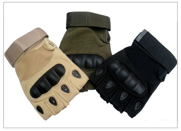 Half refers to tactical gloves protective field survival training cycling driving anti-skid gloves Outdoor activities and equipment