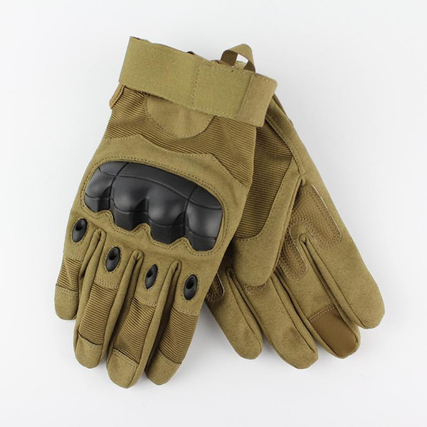 Top Quality Outdoor Men Army Gloves Man Full Finger Gym gloves Riding Fighting Safety Gloves Anti-Slippery Tactical Gloves Army Green Black