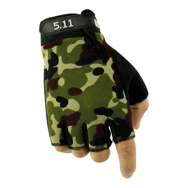 Outdoor Sports Tactical Gloves Half Finger for Hiking Riding Cycling Men's Gloves Armor Protection Fighting Fitness Gloves