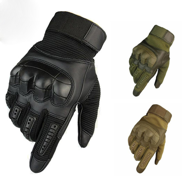 Touch Screen Tactical Gloves Army Paintball Shooting Airsoft Combat Hard Knuckle Full Finger Gloves