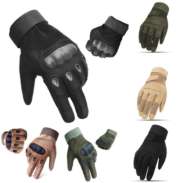 Full Finger Outdoor Protective Gloves Black Hawk Tactical Cycling Sport Climbing Training Army Commando Gloves Free DHL M356Z