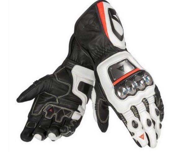 Orange NEW Motorcycle Mesh Gloves motorcycle drop resistance gloves genuine leather titanium alloy long design ride Moto gloves