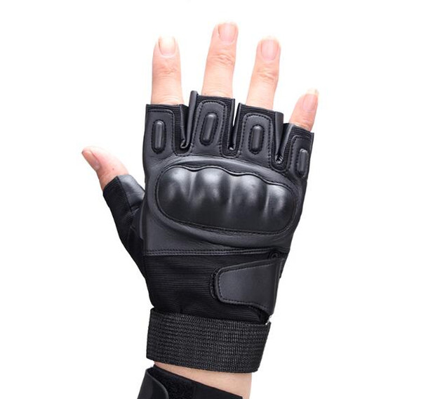 New men's tactical gloves army combat motorcycle gloves riding locomotive half finger high quality wear-resistant gloves