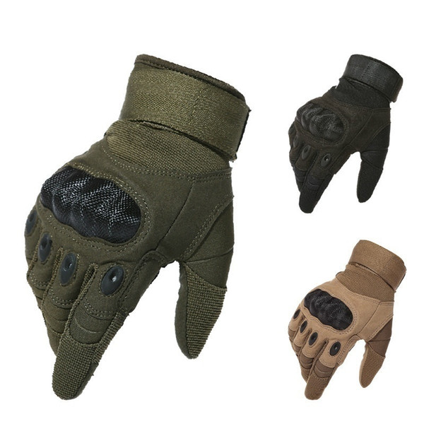 Tactical Gloves Army Outdoor Sports Motocycel Full Finger Gloves Paintball Shooting Combat Carbon Hard Knuckle Mittens