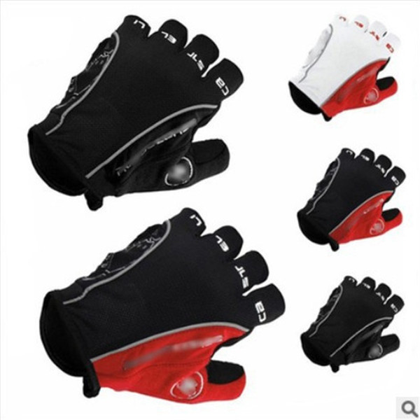 Bicycle Gloves Non Slip Anti Skid Soft Breathable Lycra Guantes Ciclismo Sports Mountain Bike Finger GEL Pad Cycling Half 25ww V