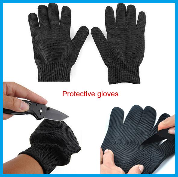 1 Pair Gloves Proof Protect Stainless Steel Wire Gloves Cut Metal Mesh Butcher Anti-cutting Breathable Gear Safety & Survival