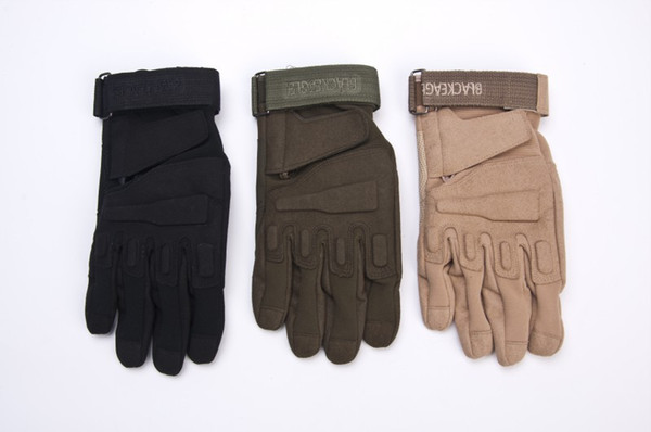 1 Pair Outdoor Men's full Finger Gloves Male Tactical Long-Finger Gloves Fitness Mountaineering Riding All-Finger Special Gloves