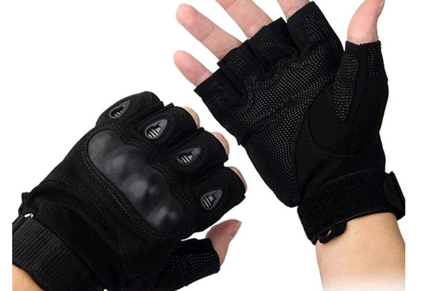 Wholesale men armed enthusiasts outdoor tactical gloves new special microfiber half O gloves