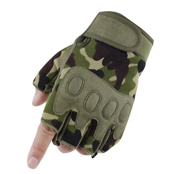 Tactical Gloves Army Combat Airsoft Shooting Bicycle Fingerless Gloves Paintball half Finger Gloves